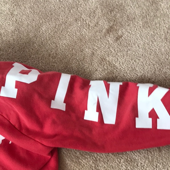 Coral Hooded Sweater From Pink With Pockets - Picture 2 of 8